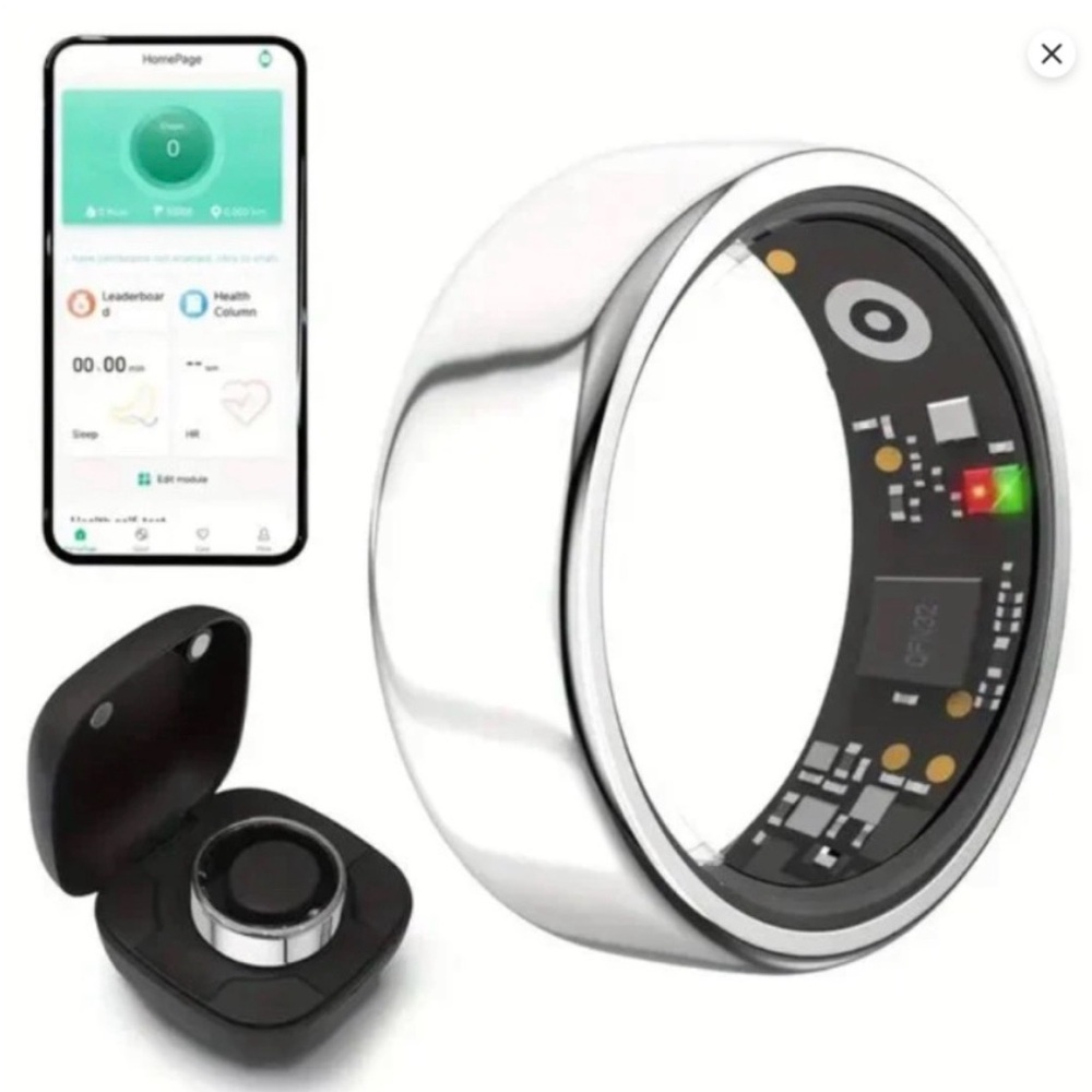 NWT Smart Ring SILVER Next Gen Health, Sleep Monitoring, Fitness Tracker